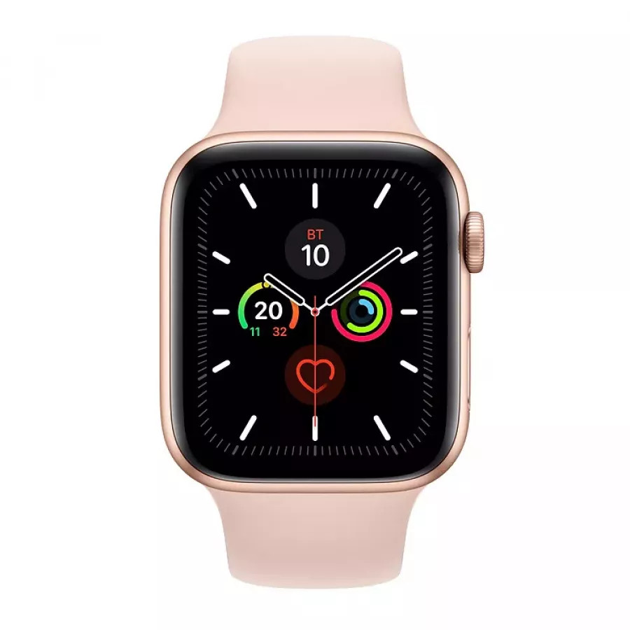 Купить Apple Watch Series 5 44mm, золотистый алюминий, спортивный ремешок цвета «розовый песок» в Сочи. Вид 2