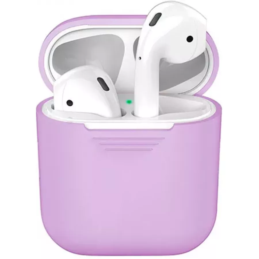 Купить Силиконовый чехол для Apple AirPods 2 - Фиолетовый в Сочи. Вид 1