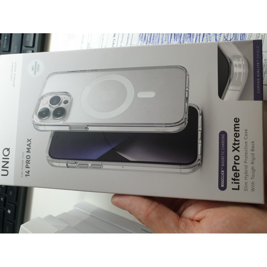 Купить Чехол Uniq Lifepro Xtreme Clear (MagSafe) для iPhone 14 Pro Max в Сочи. Вид 1