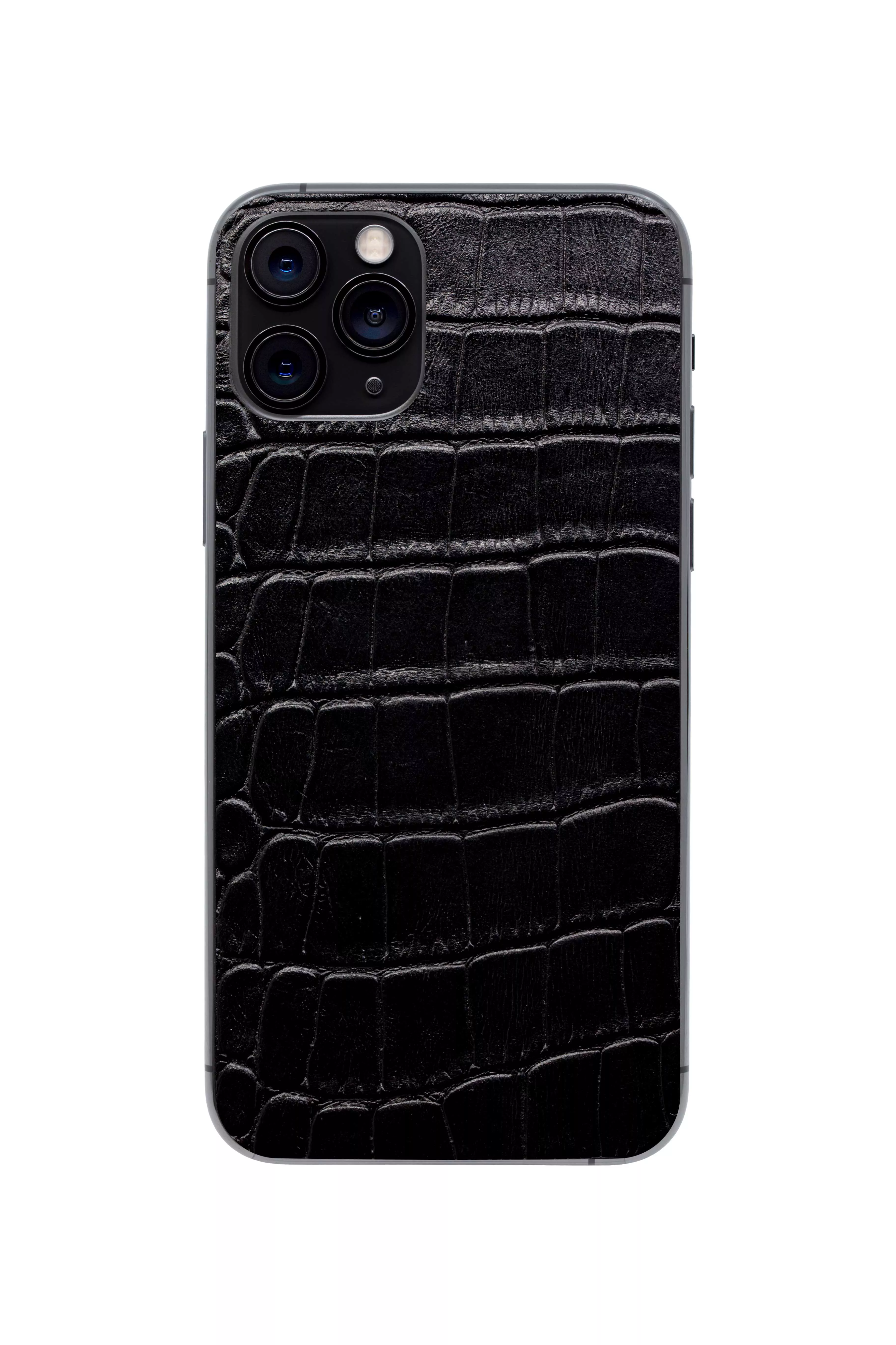 Защитная наклейка из натуральной кожи для iPhone 11 Pro, Вид Черный 1. Вид 1