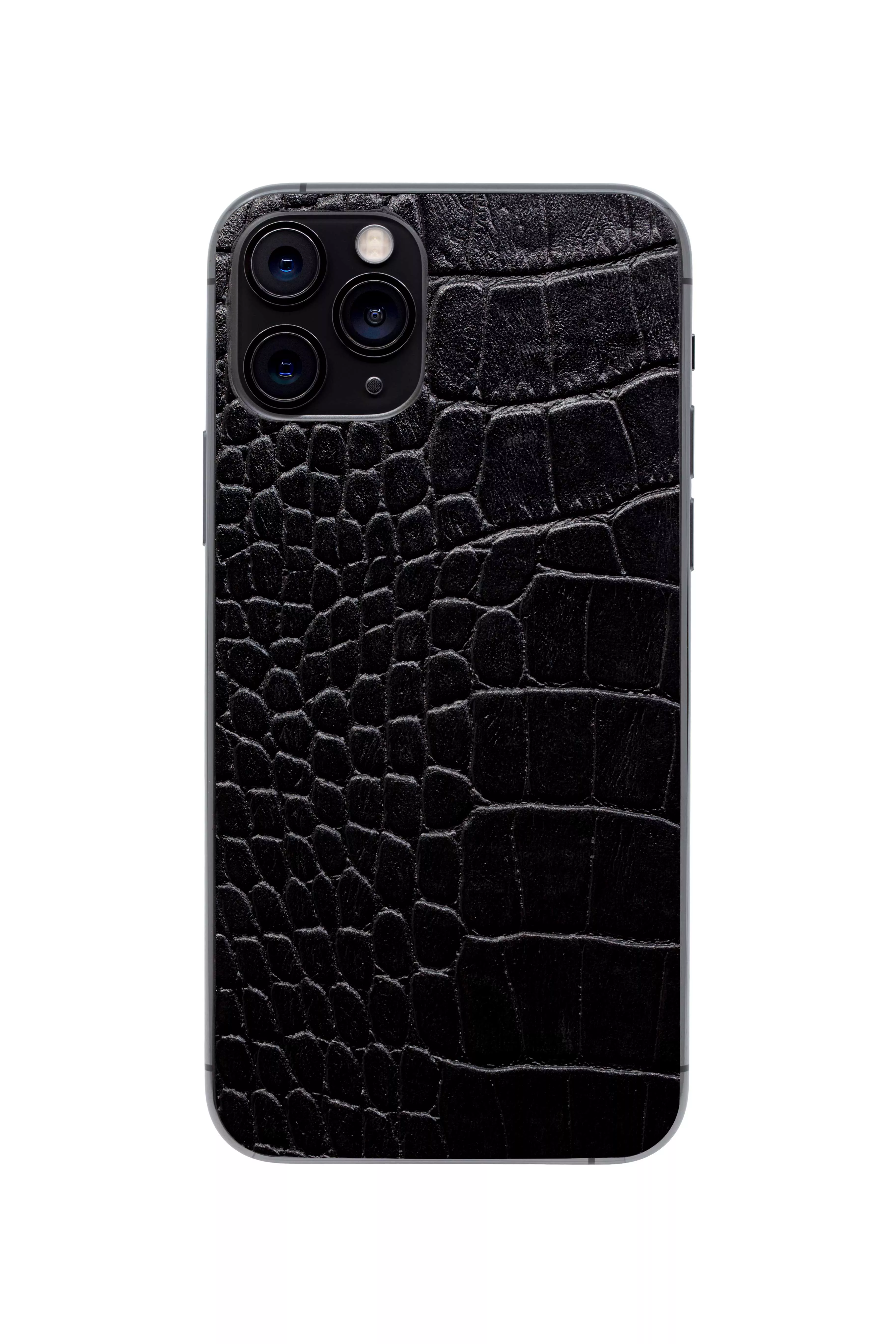 Защитная наклейка из натуральной кожи для iPhone 11 Pro, Вид Черный 2. Вид 1