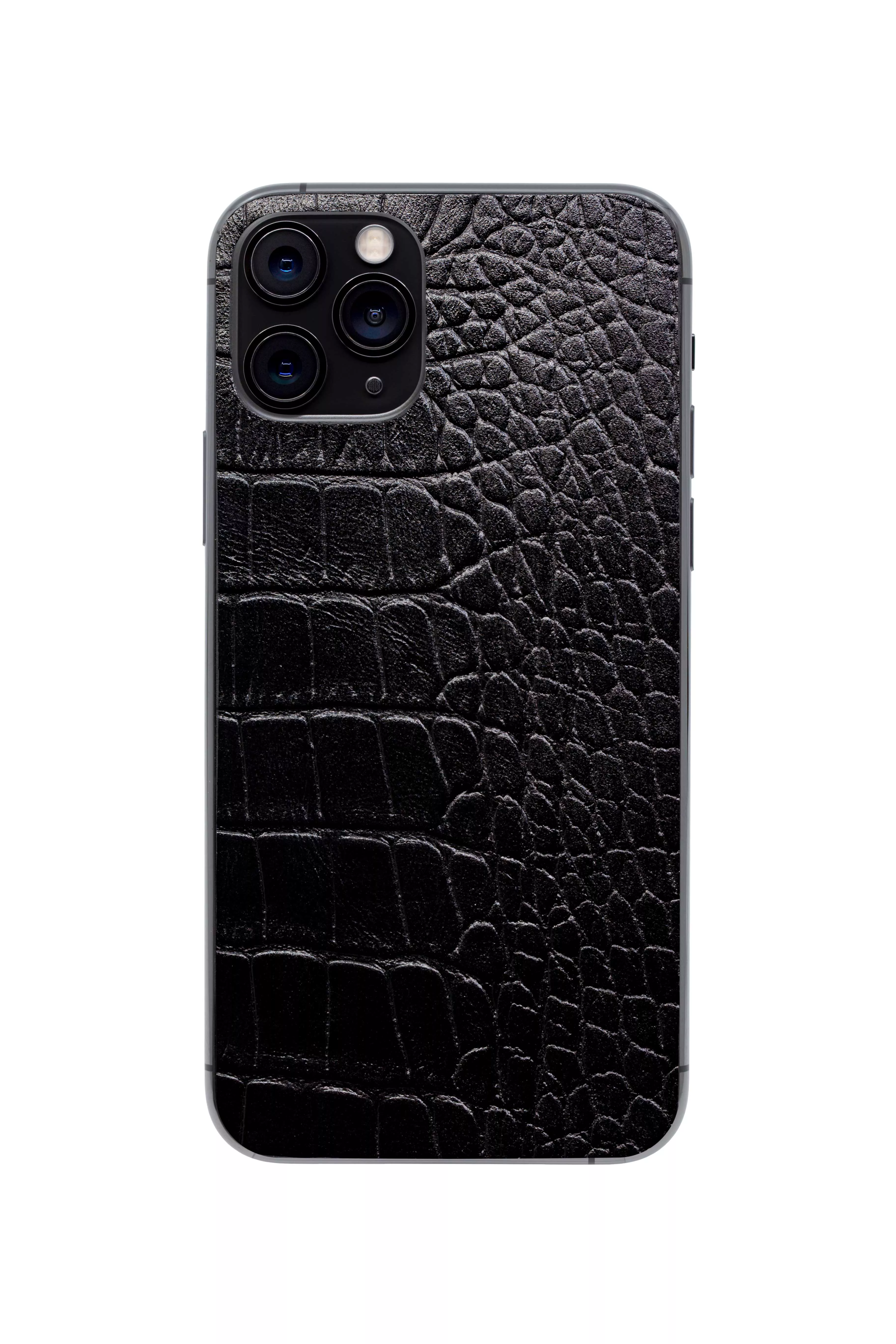 Защитная наклейка из натуральной кожи для iPhone 11 Pro, Вид Черный 3. Вид 1
