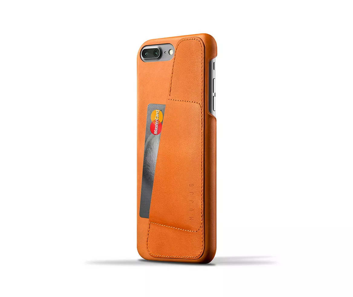 Чехол Mujjo Leather Wallet Case для iPhone 7/8 Plus - Светло-коричневый. Вид 1