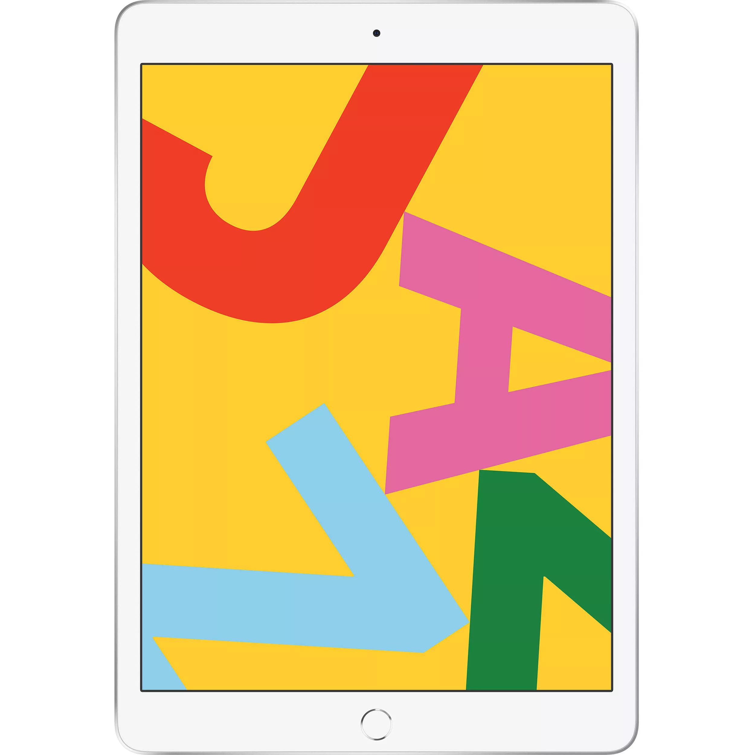 Apple iPad 10.2 (2019) 128ГБ Wi-Fi - Серебристый (Silver). Вид 1