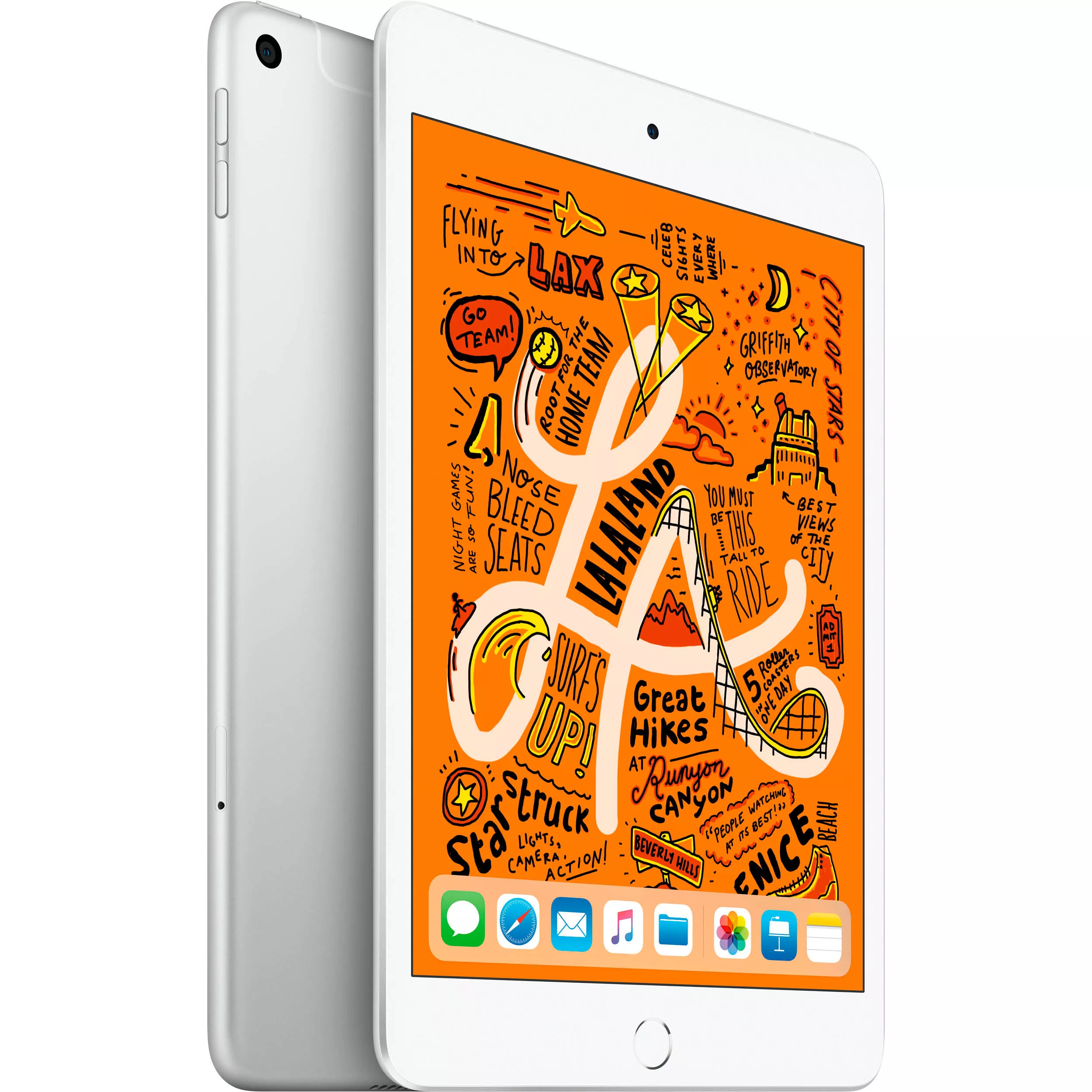 Apple iPad mini 5 64ГБ Wi-Fi + Cellular - Серебристый (Silver). Вид 1